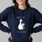 Funny Duck Graphic Sweatshirt, Book Lover Gift, Gift for Introverted