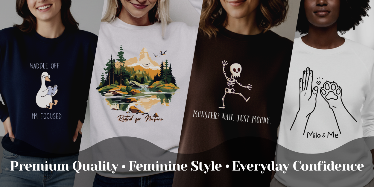 Femmaura, apparels for women, sweatshirt, shirt, t-shirt, hoodies