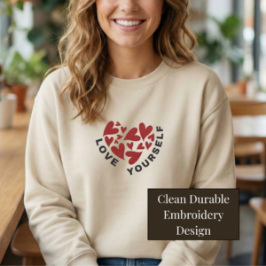 Love Yourself Heart Crewneck Sweatshirt