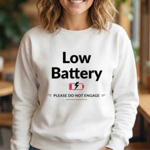 Funny Introvert Shirt, Anxiety Humor Pullover, Minimalist Text Design