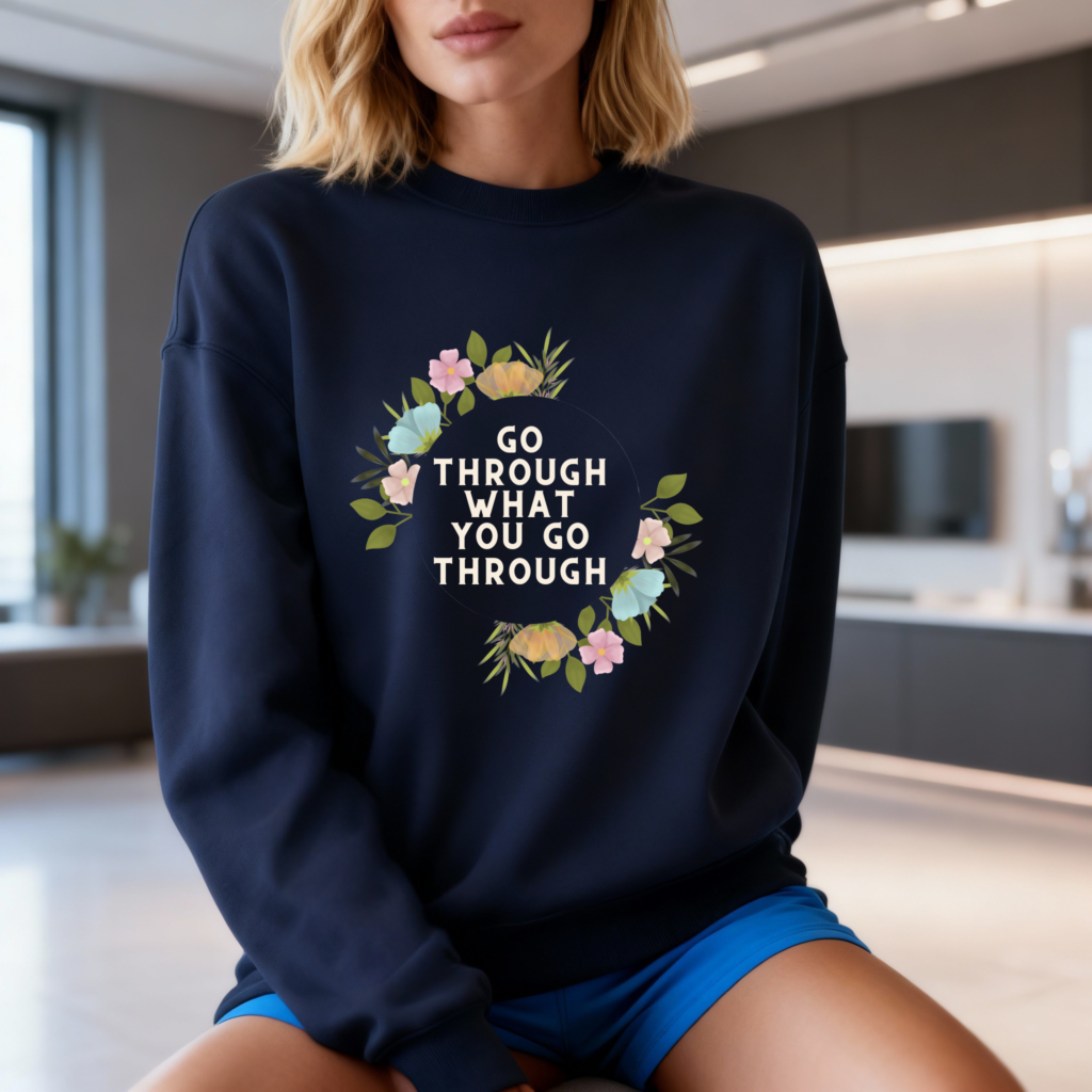 Typography Sweatshirt - Femmaura